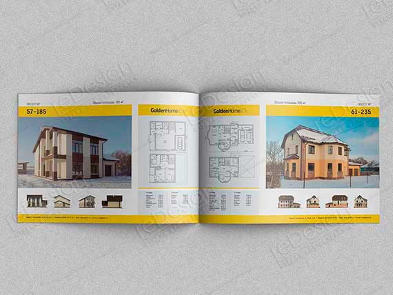 Пример работы из портфолио - Каталог проектов домов Golden Home - 05